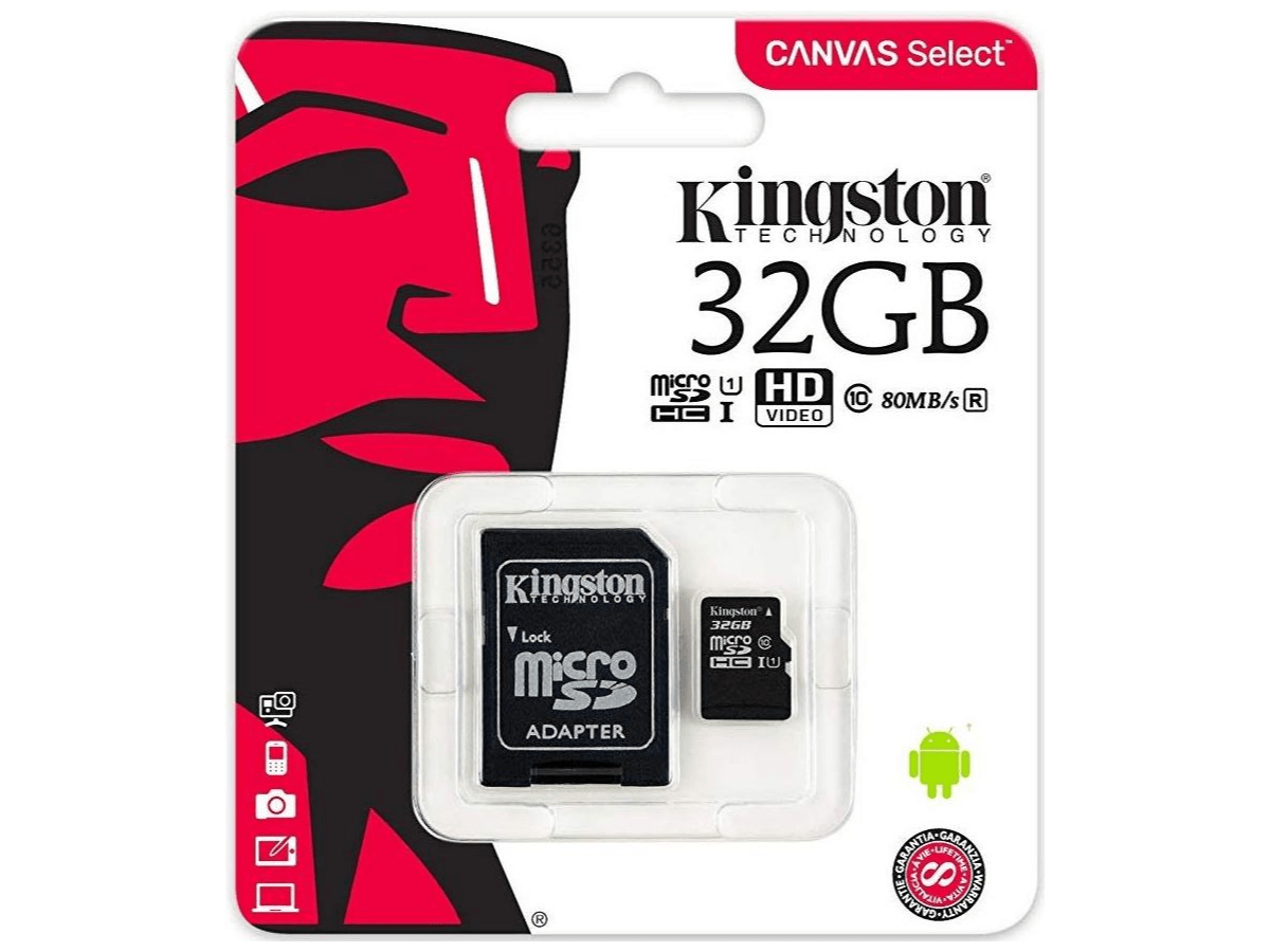 Memoria Micro SD 32 GB Kingston Clase 10 Original Sellada (SDHC)