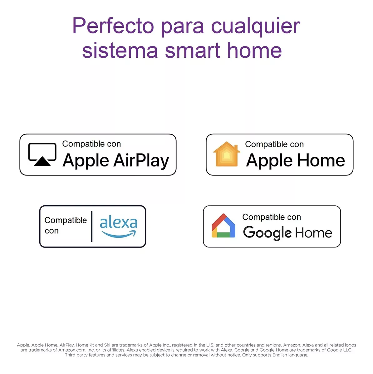 Servicios de smarthome compatibles con reproductor Roku Express 4k+